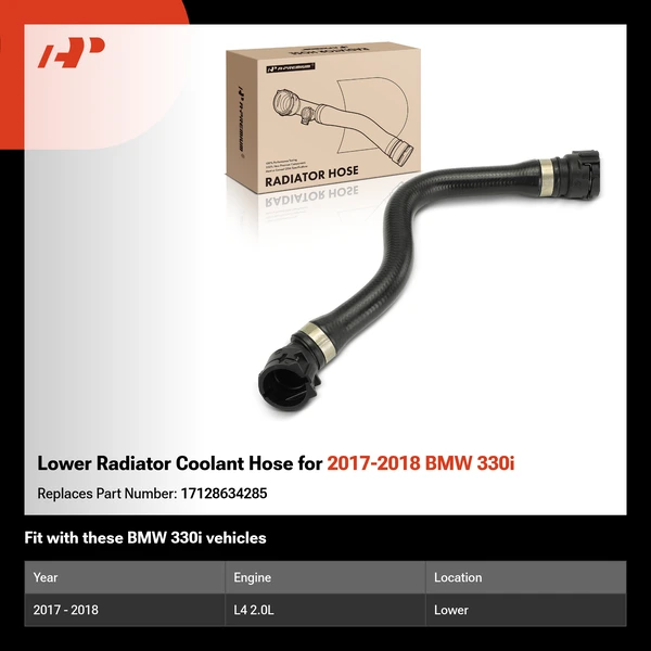 Lower Radiator Coolant Hose for 2017-2018 BMW 330i