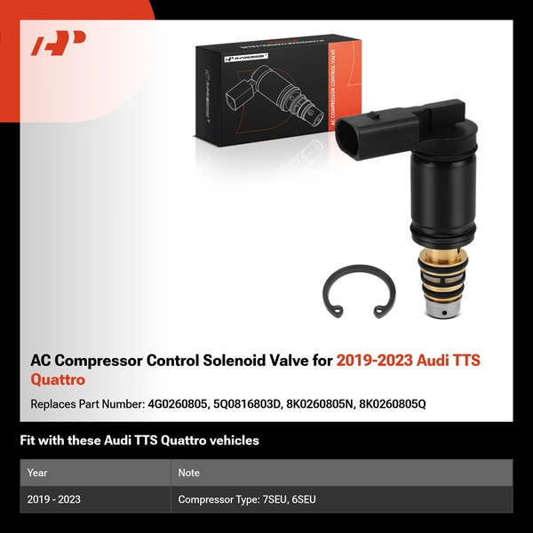 AC Compressor Control Solenoid Valve for 2019-2023 Audi TTS Quattro