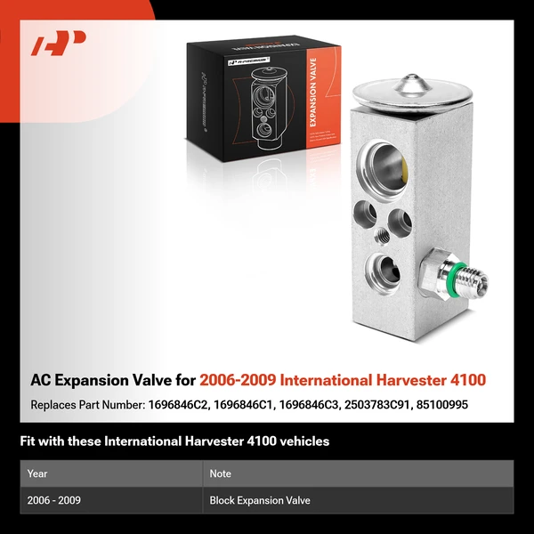 AC Expansion Valve for 2006-2009 International Harvester 4100