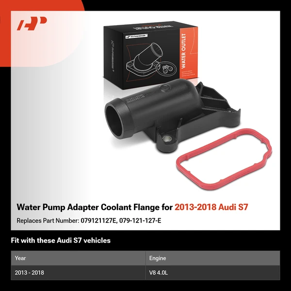 Water Pump Adapter Coolant Flange for 2013-2018 Audi S7