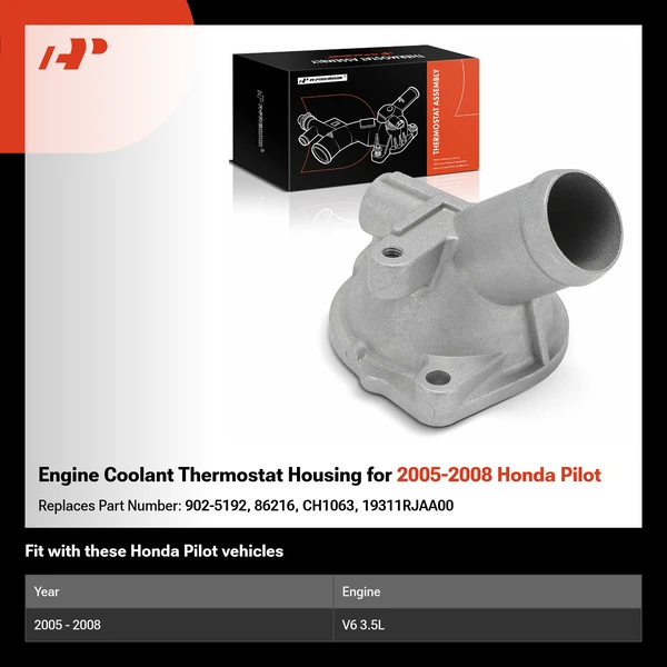Engine Coolant Thermostat Housing for 2005-2008 Honda Pilot