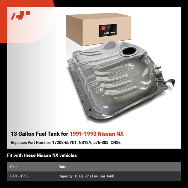 13 Gallon Fuel Tank for 1991-1993 Nissan NX