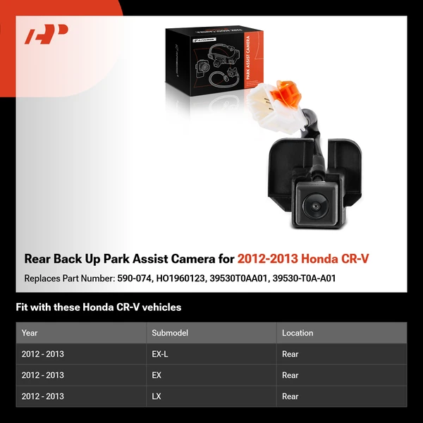 Rear Back Up Park Assist Camera for 2012-2013 Honda CR-V