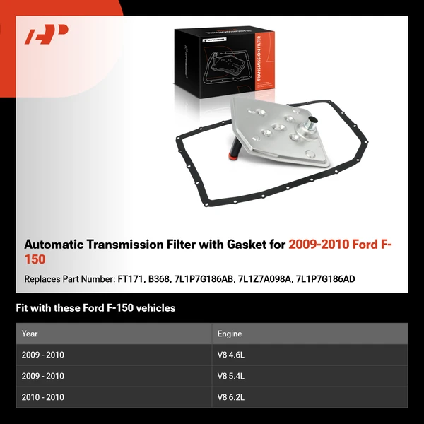 Automatic Transmission Filter with Gasket for 2009-2010 Ford F-150