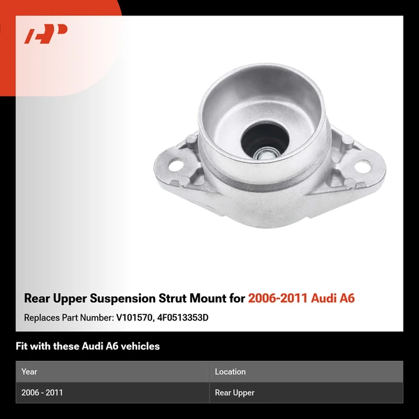 Rear Upper Suspension Strut Mount for 2006-2011 Audi A6