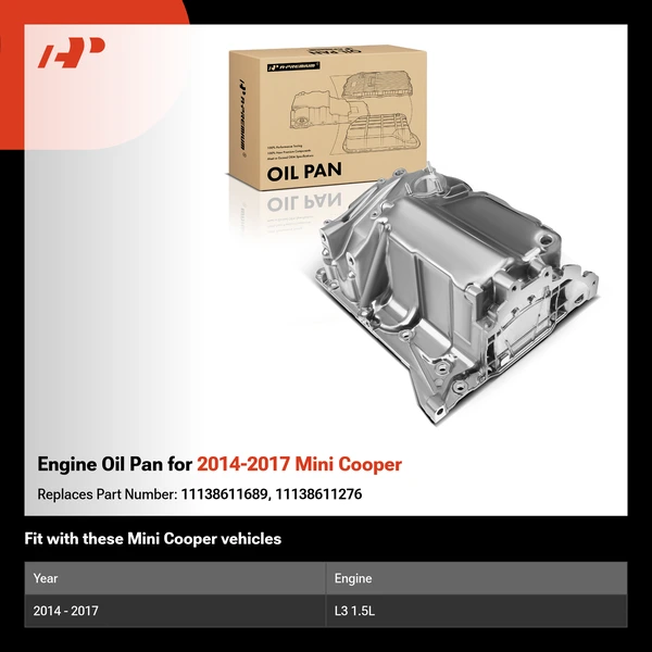 Engine Oil Pan for 2014-2017 Mini Cooper