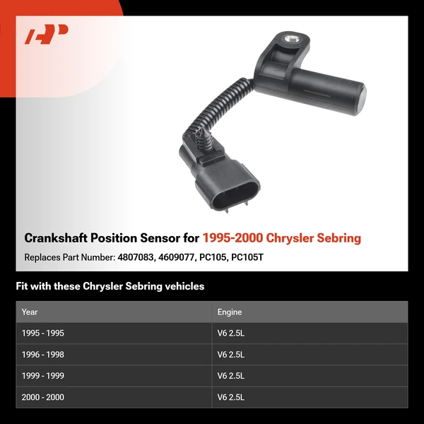 Crankshaft Position Sensor for 1995-2000 Chrysler Sebring