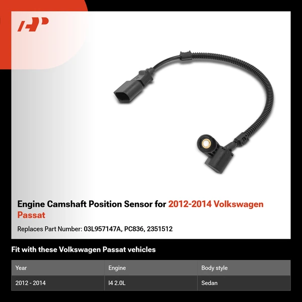 Engine Camshaft Position Sensor for 2012-2014 Volkswagen Passat