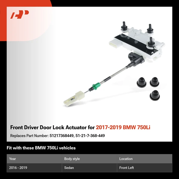 Front Driver Door Lock Actuator for 2017-2019 BMW 750Li