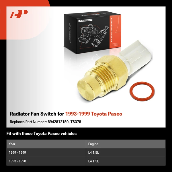 Radiator Fan Switch for 1993-1999 Toyota Paseo