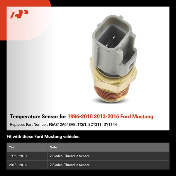 Temperature Sensor for 1996-2010 2013-2016 Ford Mustang