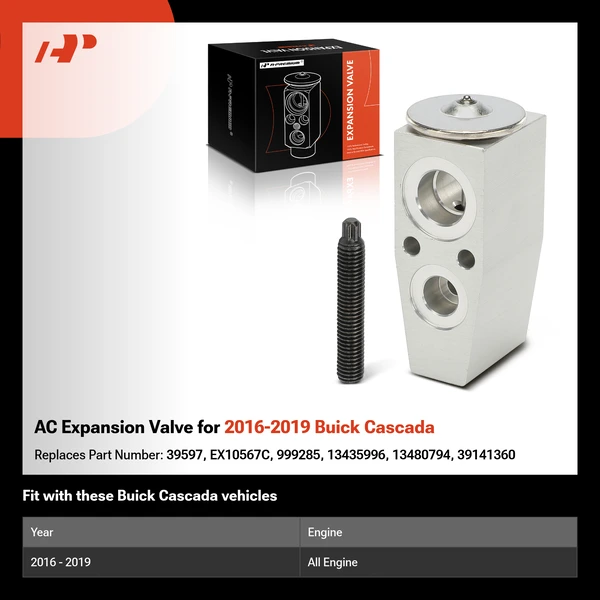AC Expansion Valve for 2016-2019 Buick Cascada