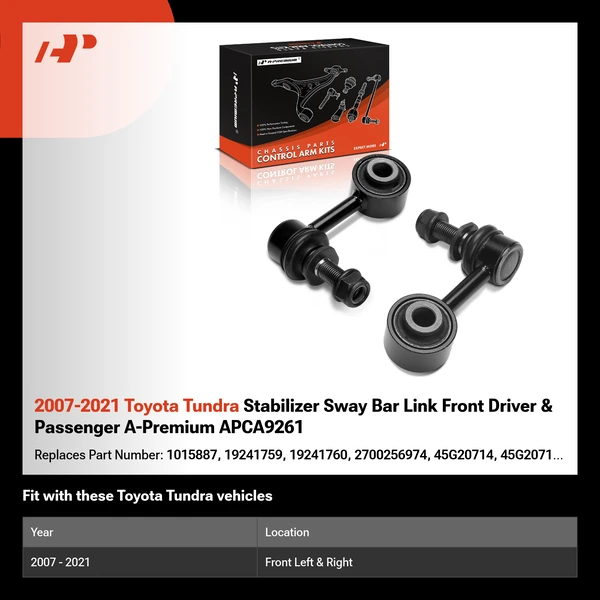 2007-2021 Toyota Tundra Stabilizer Sway Bar Link Front Driver & Passenger A-Premium APCA9261