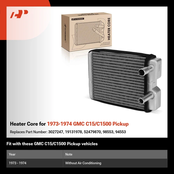 Heater Core for 1973-1974 GMC C15/C1500 Pickup