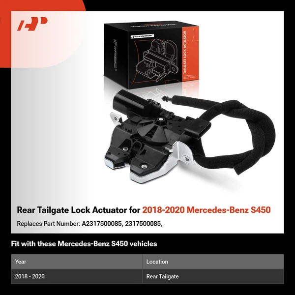 Rear Tailgate Lock Actuator for 2018-2020 Mercedes-Benz S450
