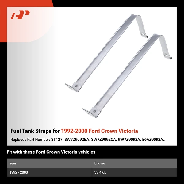 Fuel Tank Straps for 1992-2000 Ford Crown Victoria