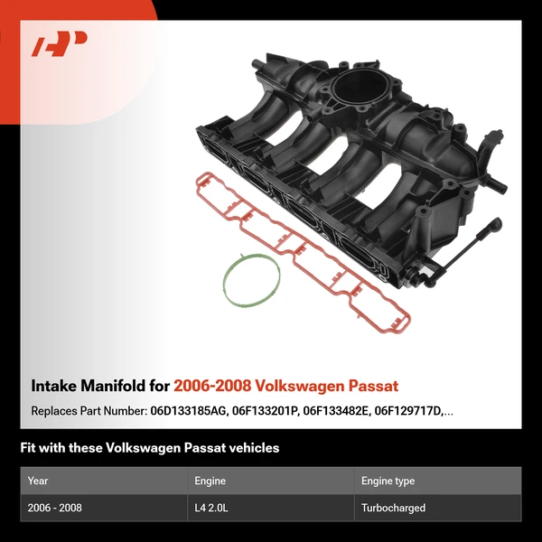 Intake Manifold for 2006-2008 Volkswagen Passat