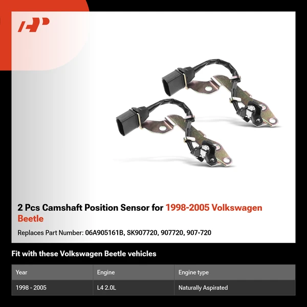 2 Pcs Camshaft Position Sensor for 1998-2005 Volkswagen Beetle