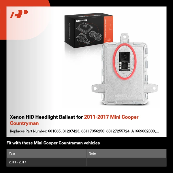 Xenon HID Headlight Ballast for 2011-2017 Mini Cooper Countryman