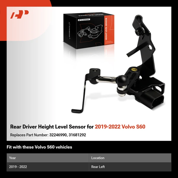 Rear Driver Height Level Sensor for 2019-2022 Volvo S60