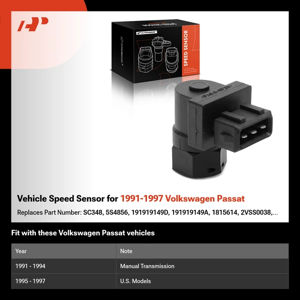 Vehicle Speed Sensor for 1991-1997 Volkswagen Passat