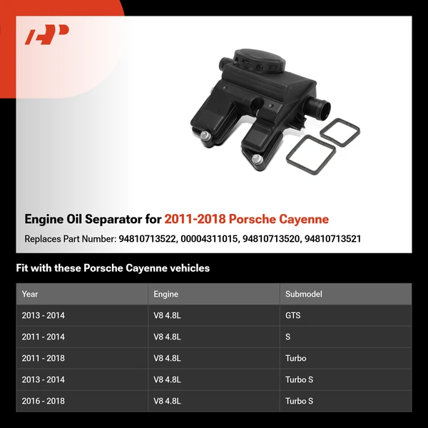 Engine Oil Separator for 2011-2018 Porsche Cayenne
