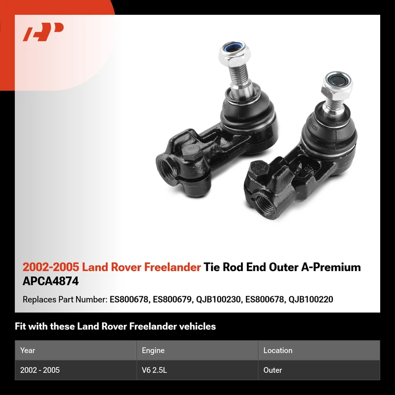 2002-2005 Land Rover Freelander Tie Rod End Outer A-Premium APCA4874