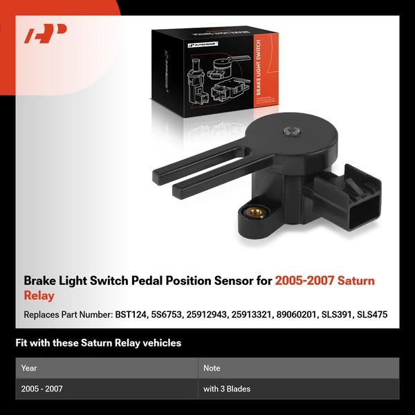 Brake Light Switch Pedal Position Sensor for 2005-2007 Saturn Relay