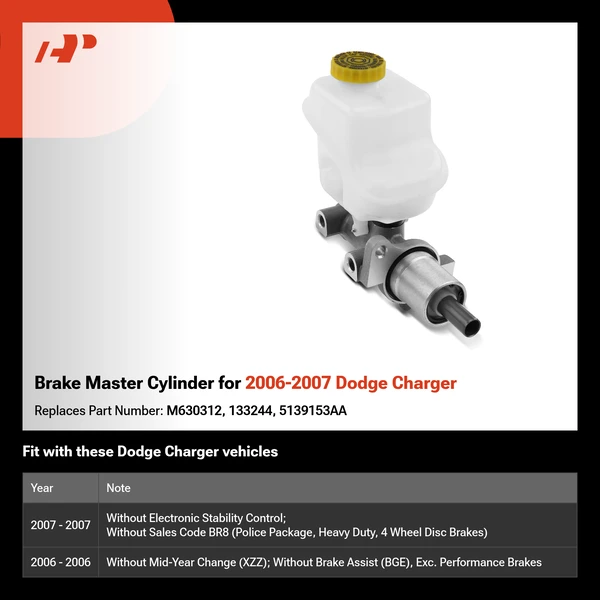 Brake Master Cylinder for 2006-2007 Dodge Charger