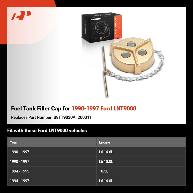 Fuel Tank Filler Cap for 1990-1997 Ford LNT9000