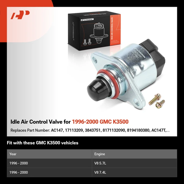 Idle Air Control Valve for 1996-2000 GMC K3500