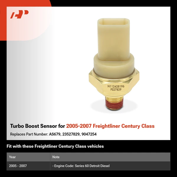 Turbo Boost Sensor for 2005-2007 Freightliner Century Class