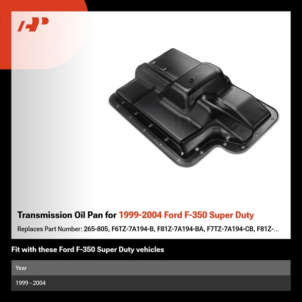 Transmission Oil Pan for 1999-2004 Ford F-350 Super Duty