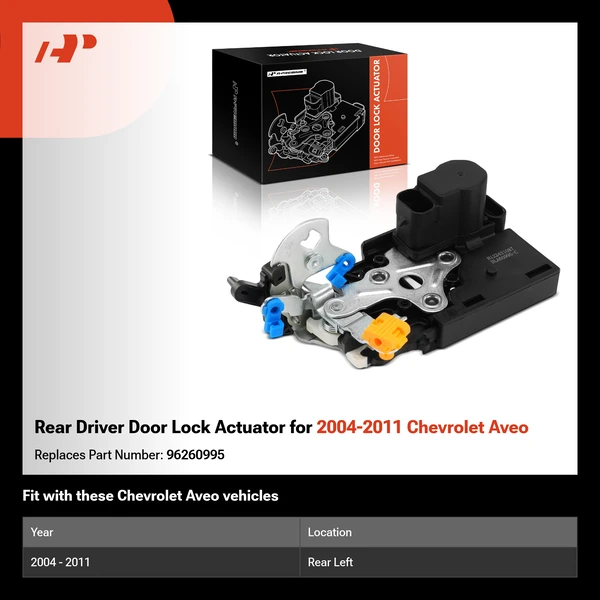 Rear Driver Door Lock Actuator for 2004-2011 Chevrolet Aveo