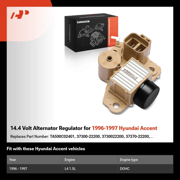 14.4 Volt Alternator Regulator for 1996-1997 Hyundai Accent