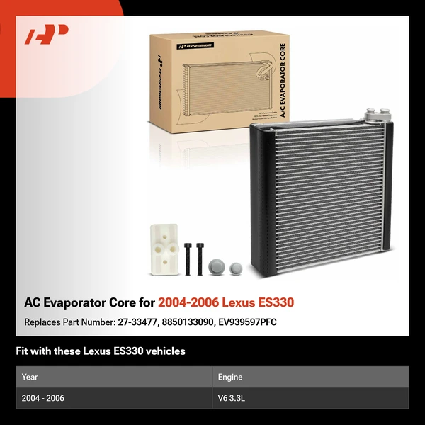 AC Evaporator Core for 2004-2006 Lexus ES330
