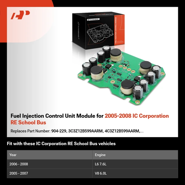 Fuel Injection Control Unit Module for 2005-2008 IC Corporation RE School Bus