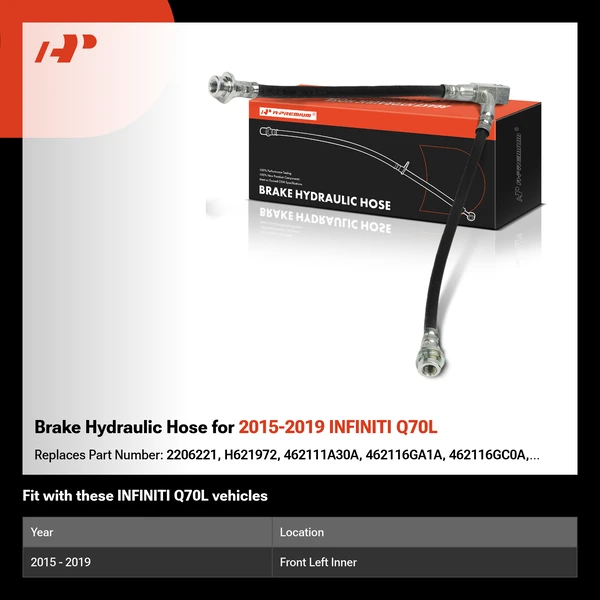 Brake Hydraulic Hose for 2015-2019 INFINITI Q70L