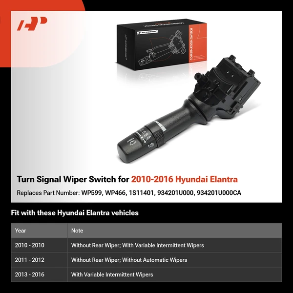 Turn Signal Wiper Switch for 2010-2016 Hyundai Elantra