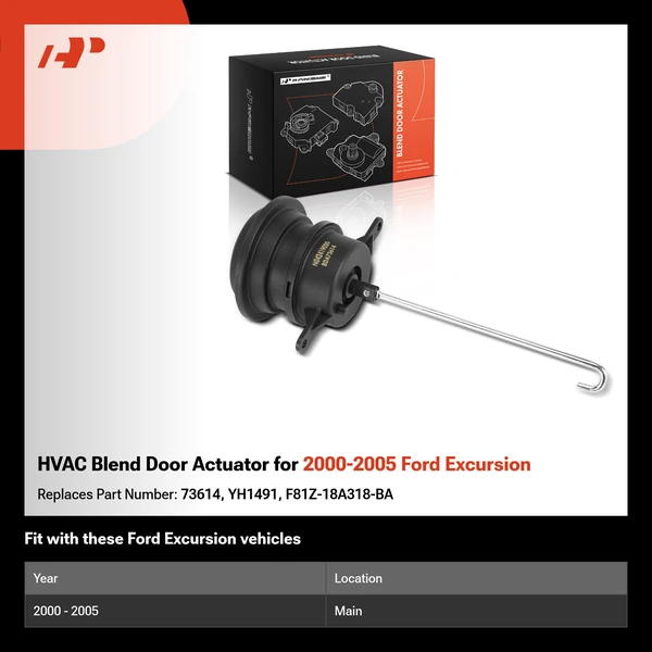 HVAC Blend Door Actuator for 2000-2005 Ford Excursion