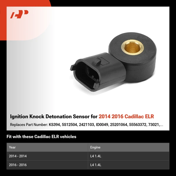 Ignition Knock Detonation Sensor for 2014 2016 Cadillac ELR