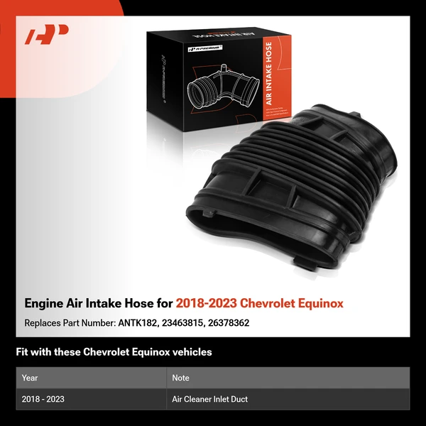 Engine Air Intake Hose for 2018-2023 Chevrolet Equinox