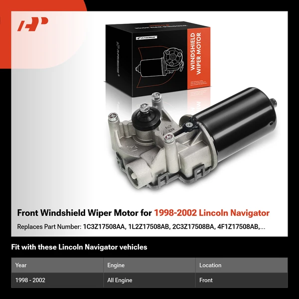 Front Windshield Wiper Motor for 1998-2002 Lincoln Navigator
