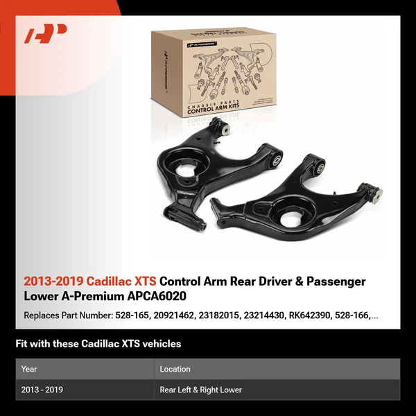2013-2019 Cadillac XTS Control Arm Rear Driver & Passenger Lower A-Premium APCA6020