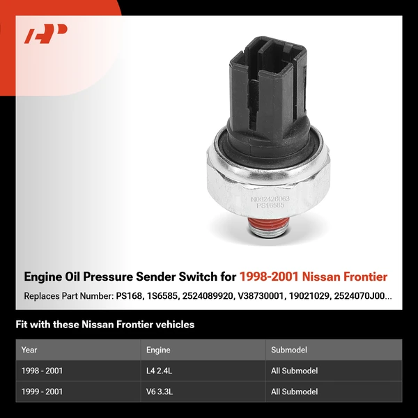 Engine Oil Pressure Sender Switch for 1998-2001 Nissan Frontier