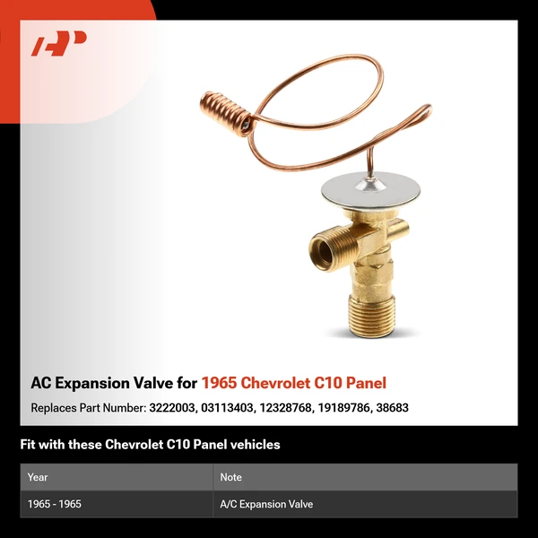 AC Expansion Valve for 1965 Chevrolet C10 Panel