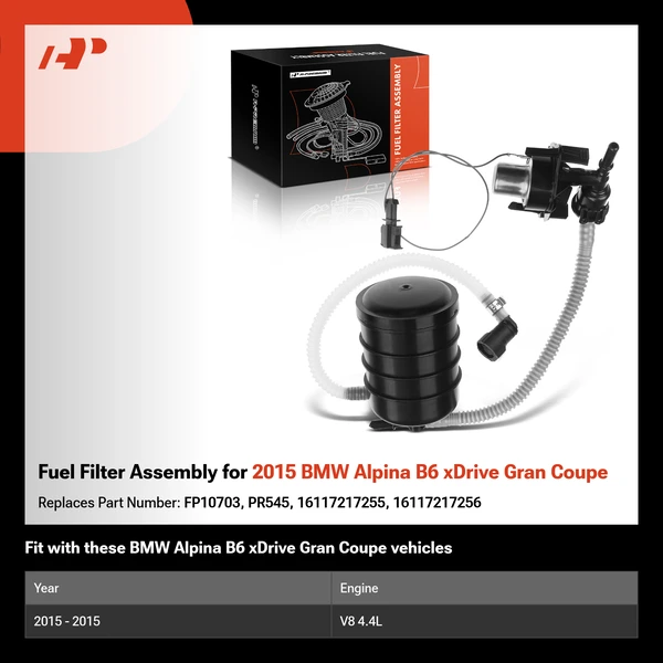 Fuel Filter Assembly for 2015 BMW Alpina B6 xDrive Gran Coupe