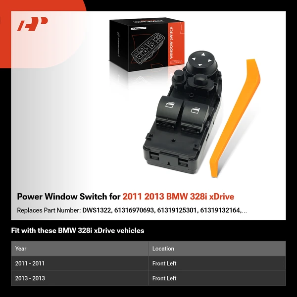 Power Window Switch for 2011 2013 BMW 328i xDrive