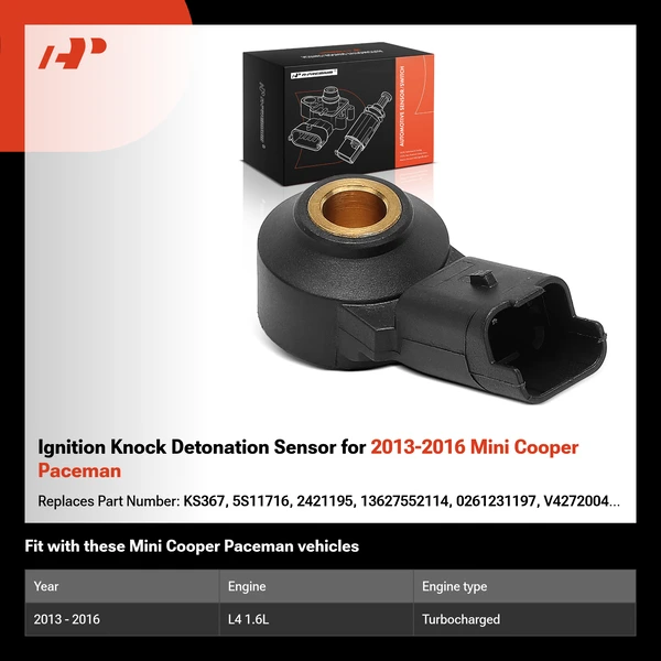 Ignition Knock Detonation Sensor for 2013-2016 Mini Cooper Paceman