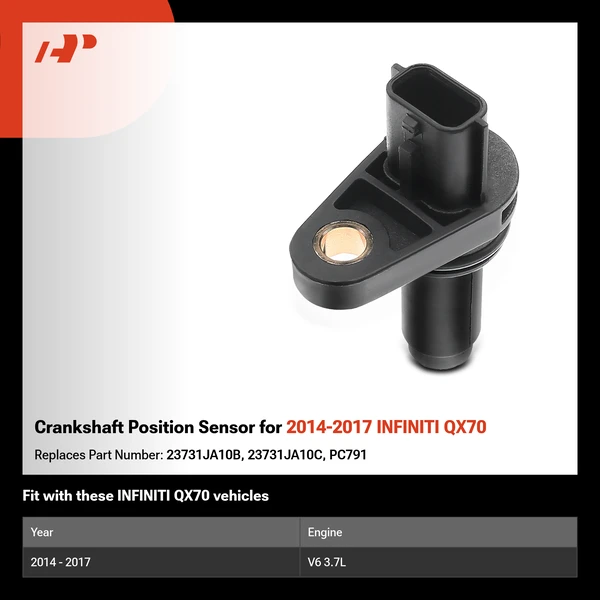Crankshaft Position Sensor for 2014-2017 INFINITI QX70